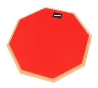 Keepdrum DP-RD12 Drum Practice Pad, cuscinetto di allenamento, rosso, 30,5 cm