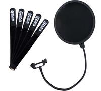 Keepdrum EMH019 filtro antipop doppio nylon paralume Pop Killer Pop + 5 cavo di collegamento