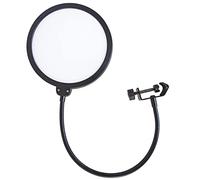 keepdrum EMH019 WH - Filtro pop per microfono, doppio schermo in nylon, colore: Bianco