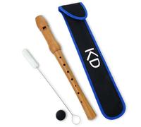 keepdrum Flauto dolce tedesco impugnatura C soprano in legno con custodia inclusa