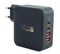 keepdrum GaN140 - Caricatore rapido multiplo USB, 2x USB-A, 140 Watt