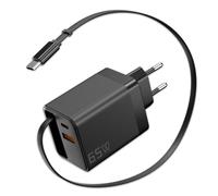 keepdrum GaN65 - Caricatore rapido USB a 3 porte, 65 Watt