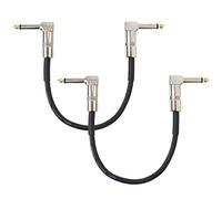 KEEPDRUM GC028 - Cavo patch 6,3 mm, connettore angolare 60 cm, 2 pezzi