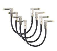 keepdrum GC028 - Cavo patch da 6,3 mm, jack da 30 cm, 4 pezzi