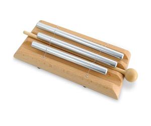 keepdrum KDC3 Energy Chimes - Bacchetta tibetana a 3 toni, con bacchetta per l'educazione musicale precoce, yoga, meditazione