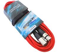 Keepdrum MC 001 x x RD 6 m cavo per microfono rosso XLR femmina/XLR maschio