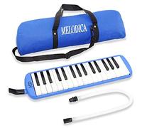 keepdrum - Melodica a 32 tasti con custodia, colore blu