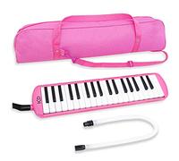 keepdrum Melodica rosa a 37 tasti con custodia