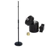 keepdrum MS015 - Supporto per microfono dritto, con giunto sferico
