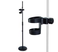 keepdrum MS015 - Supporto per microfono dritto, con portabevande
