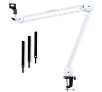 keepdrum MS138 - Treppiede articolato braccio microfono bianco