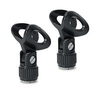 keepdrum MSA023 - Morsetto per microfono direzionale, diametro 22-24 mm, 2 pezzi