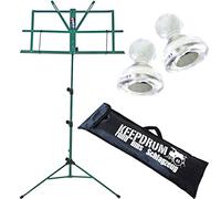Keepdrum MUS2 - Leggio verde + 10 magneti + custodia
