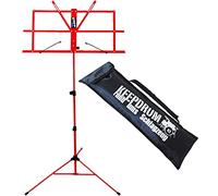 Keepdrum MUS2 RD/metallo - Leggio rosso facile montaggio kindgerecht Tragetasche KEEPDRUM