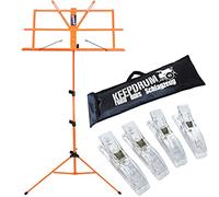 Keepdrum MUS2OR - Leggio + custodia + 4 mollette