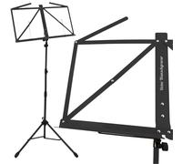 keepdrum MUS3BK - Leggio nero con incisione personalizzata