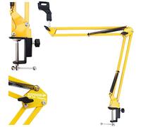 Keepdrum NB35 YW - Braccio per microfono da tavolo, con braccio oscillante