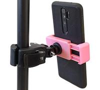 keepdrum PH01 PK - Supporto per smartphone per bicicletta, scooter elettrico, treppiedi per microfono, colore: Rosa