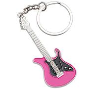 keepdrum - Portachiavi Musica per Chitarra Elettrica Pink Pink