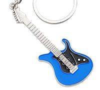 keepdrum - Portachiavi per chitarra elettrica blu Blu