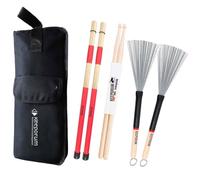 keepdrum Stickbag Starter Kit + SV1 Rods + SV507 Jazz Brushes + Bacchette 5A
