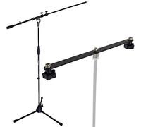 Keepdrum - Supporto per microfono MS106BK + STB01 Stereo-Schiene Black