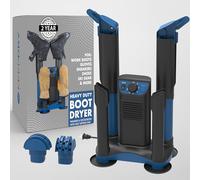 KeepDry Stendibiancheria a calore forzato, resistente, con interruttore di calore e timer, asciugatura rapida degli indumenti, tubi di asciugatura pieghevoli