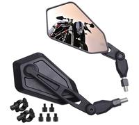 KEEPDSGN Specchietti Retrovisori Moto Omologati, 7/8" 22 mm Specchietto Pieghevole Moto, Specchietto Laterale M8 M10 Compatibile per Yamaha Suzuki Kawasaki MT09 MT07 Touring Street Bike Custom