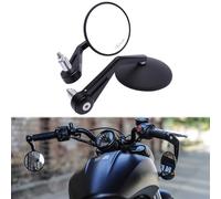 KEEPDSGN Specchietto Retrovisore Manubrio Omologato E9, 22mm 7/8" Specchietti Laterali Moto Set, Universale Compatibile con Yamaha Kawasaki Suzuki Honda MT07 MT09 Z750 CB125R Z900 XSR700 Bobber