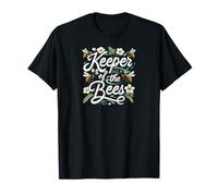 Keeper of The Bees Beekeeper Honeycomb Bee Lover Design Maglietta