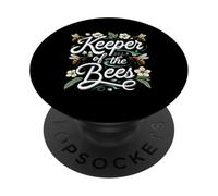 Keeper of the Bees Beekeeper Honeycomb Bee Lover Design PopSockets PopGrip Adesivo