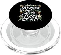 Keeper of the Bees Beekeeper Honeycomb Bee Lover Design PopSockets PopGrip per MagSafe