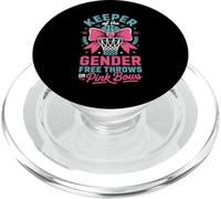 Keeper of The Gender Reveal Free Throws or Pink Bows Party PopSockets PopGrip per MagSafe