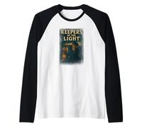 Keepers of The Light Camicia Faro Capitano Maine Art Maglia con Maniche Raglan