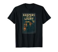 Keepers of The Light Camicia Faro Capitano Maine Art Maglietta