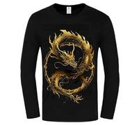 keephen Mitologia Estetica Modello Drago Donna/Uomo Manica Lunga Stampa 3D T-Shirt Casual Pullover Autunno Streetwear O-Collo Tee Top