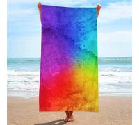 keephen Telo Mare Surf Microfibra Plaid Psichedelico Tie Dye Stampato Telo Scialle Asciugamano Addensato Doppia Facciata Tappetino da Spiaggia in Velluto