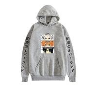 keephen The Promised Neverland Felpa con Cappuccio Emma Norman Ray Felpa Cosplay Costume per Donne e Uomini