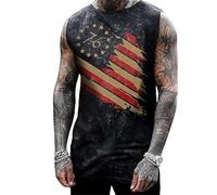 keephen We The People Canottiere con la Bandiera Americana per Uomini Camicie 4 luglio Pantaloni Senza Maniche USA Fag con Grafica Patriottica