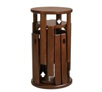 KeephenEU Sgabello impilabile in legno 4 in 1 set - moderni posti portatili rotondi senza schienale per ufficio, sala da pranzo, soggiorno, cucina - design per risparmio spaziale innovate