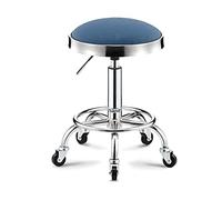 KeephenEU Sgabello regolabile al rolling shop con ruote girevoli per tatuaggi spa per la redazione del salone e fotografia marrone sedile in pelle putta innovate