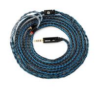 keephifi 2m Cavo 2 metri cuffie per IEM kbear st16 plus 16 Core 5n OCC Cavo di prolunga per cuffie intrecciato placcato argento Cavo a 2 pin Spina da 2,5 mm per KZ ZST/EDX/ZS10(2,5 mm 2 pin)