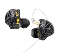 keephifi CCZ MC04 In Ear Monitor, Cuffie In Ear Gaming Driver Ibrido Magnetico 10 mm 1DD + 1BA, Auricolari con Filo OFC Placcato Argento Staccabile da 3,5mm, IEMs a Latenza Zero per Performers