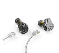 keephifi KBEAR Lark Écouteurs intra-auriculaires 1BA 1DD pour un son clair, avec câble amovible à 2 broches, écouteurs HiFi à isolation du bruit pour musiciens, chanteurs, audiophiles
