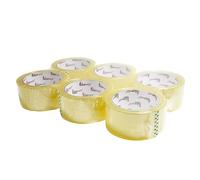 Keephot Nastro adesivo resistente e trasparente | Rotolo di nastro americano pesante ad uso generale per imballaggio, spedizione e trasloco | Spesso e sicuro | 48 mm x 66 m (6)