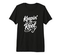 Keepin It - Mulinello da Pesca per Pescatori e Pescatori Maglietta Premium