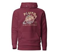 Keepin' It Old School Nostalgic Retro Vintage Felpa con Cappuccio Adulto, Bordeaux, M