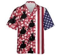 keepmore Camicie Uniformi da Operaio per Uomo Camicia da Lavoro alla Moda con Risvolto Camicia da Elettricista Top da Lavoro a Maniche Corte