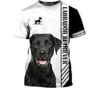 keepmore La mia casa è Dove c'è Il Mio Cane Magliette Labrador Magliette Stampate in 3D Divertenti Motivi con Cani Magliette Unisex