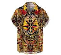 keepmore Samurai Giapponese Camicie Hawaiane Donna Uomo Guerriero 3D Stampata Camicia con Bottoni Estate Manica Corta Camicia Aloha